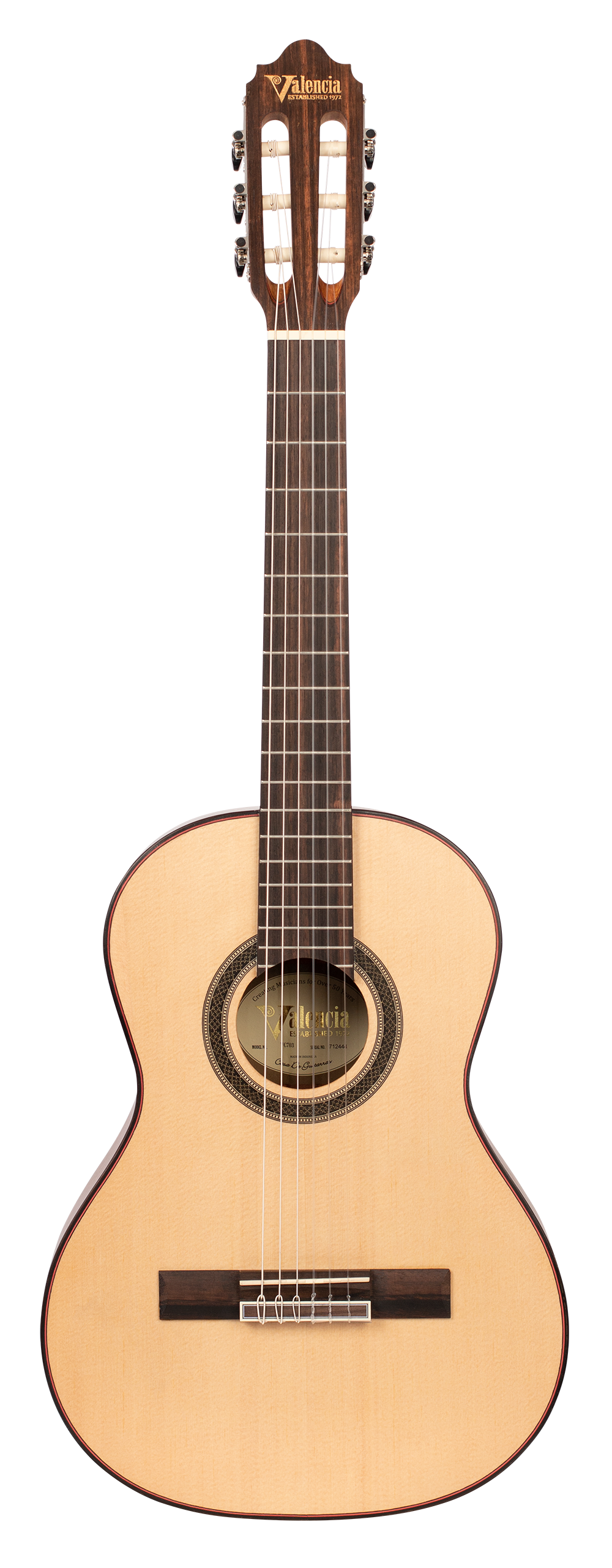 Valencia | VC703 | Classical Guitar | 3/4 size | Solid Top | Natural Valencia | VC703 | Classical Guitar | 3/4 size | Solid Top | Natural